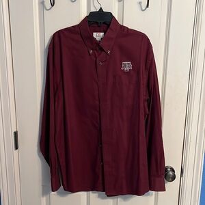 Men’s L Texas A&M long sleeve dress shirt